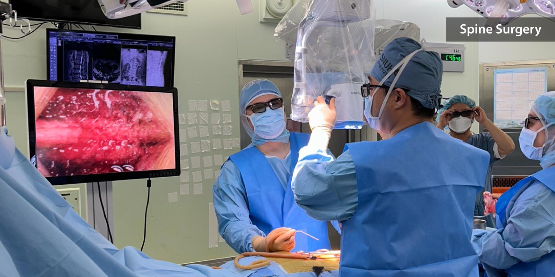 Spine surgery — Sometech 3D digital surgery